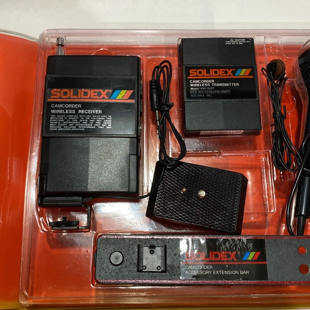 Solidex Magic Mike II Camcorder wireless microphone system twin channel 2 micro